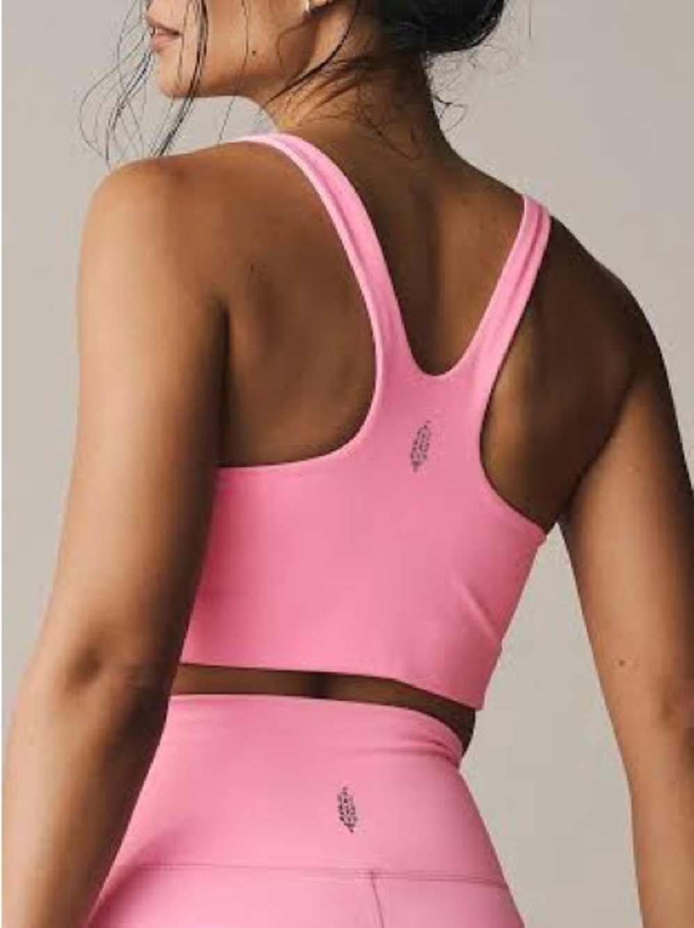 FP Movement Never Better Square Neck Bra in Pink Lemonade